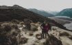 Arthur's Pass engagement - Bealey Spur track proposal moment in a drone shot